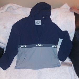 Levi multicolor hooded pullover.  150$ retail